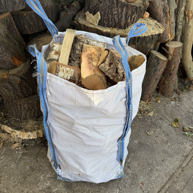 Half Bulk Bag of Mixed Hardwood Logs