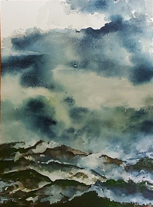 nuages après la pluie