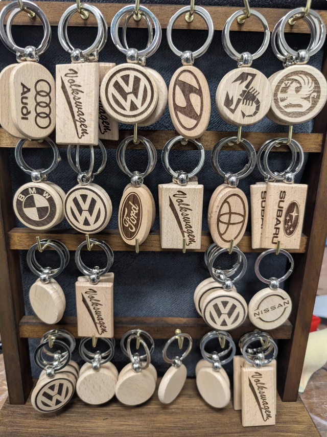 Custom Laser Engraved Keyrings