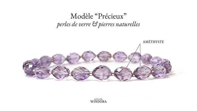 Bracelet | Améthyste - Précieux (A)