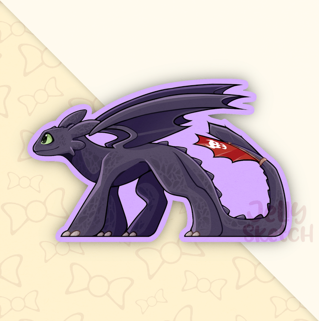 Toothless XL | HTTYD Sticker