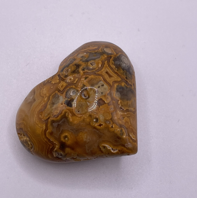 Crazy Lace Agate Heart - 2