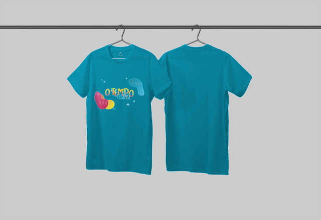 T-shirt O'Tempo 2023 bleu canard