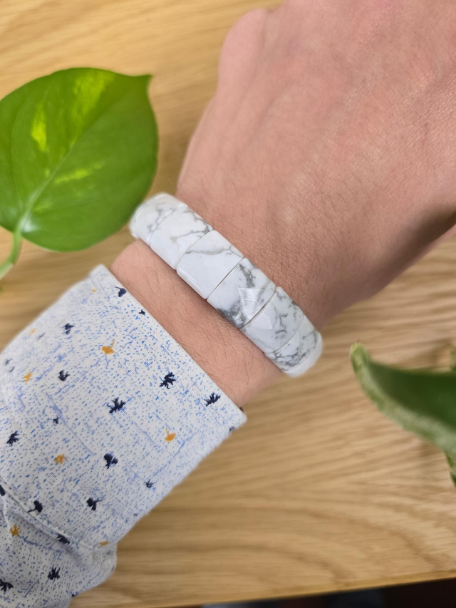 Howlite - Bracelet avec perles originales