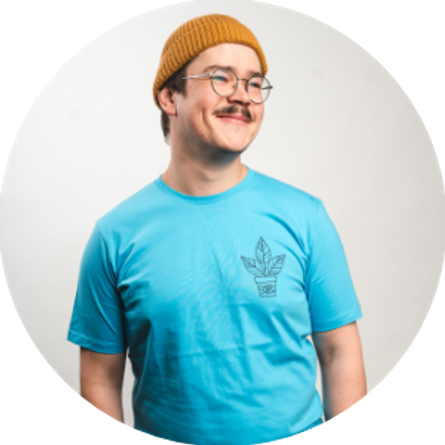 Shirt Small Ficus Blue (unisex)