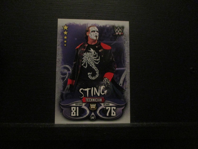 Sting - W Legends Slam Attax Live Original Trading Card #317