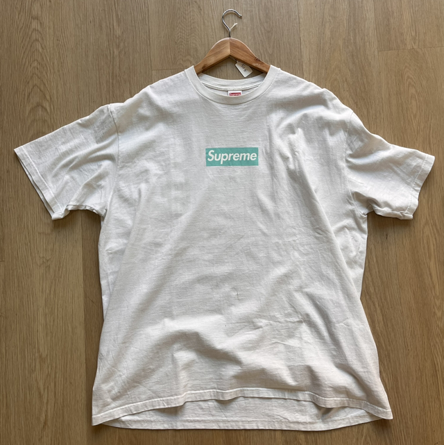 Supreme T-Shirt Box logo Tiffany Size XXL - PRE-OWNED