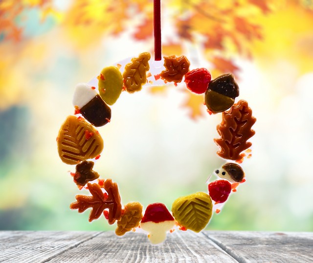 12.10.25 @ 1pm - Fused glass autumn wreath @ Unconditional Love, Cleckheaton
