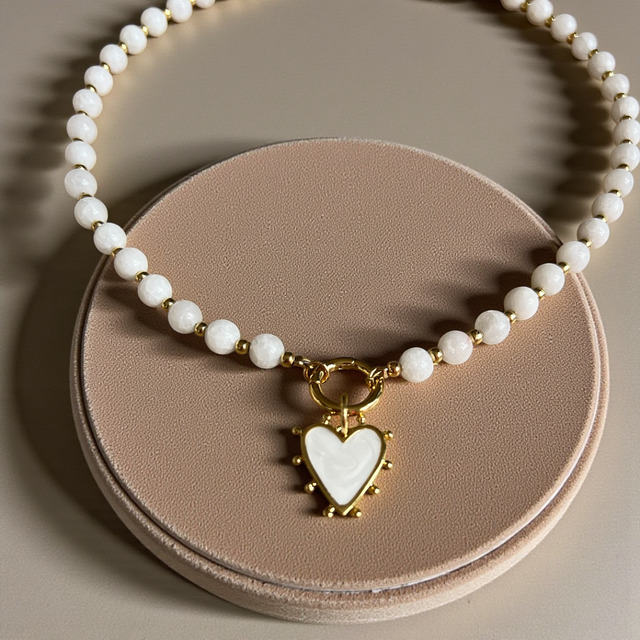 Collier Cœur Neige