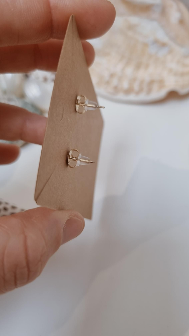 Boucles d'oreilles palmier nacre