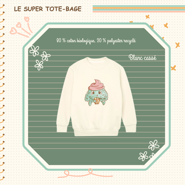 Sweat Momote crème glacée !