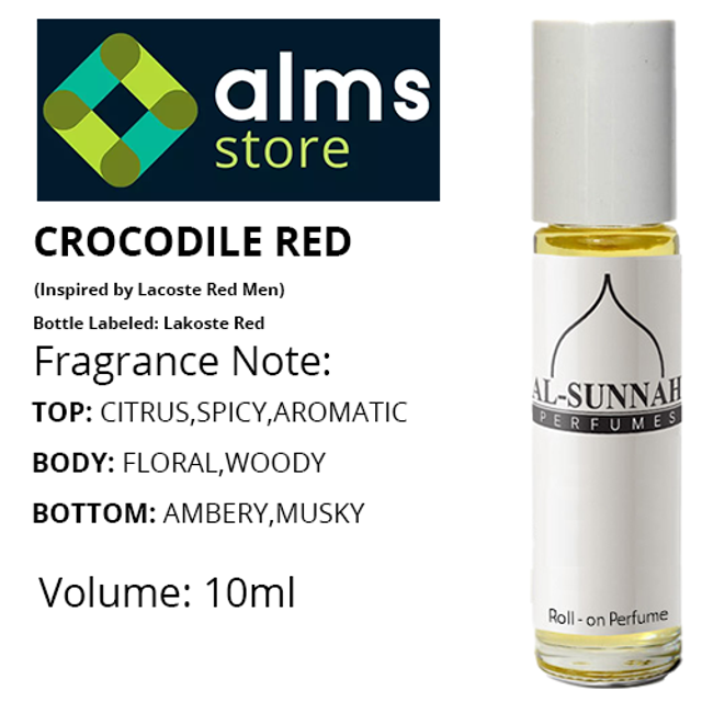 Crocodile RED Men 10ml Roll-on