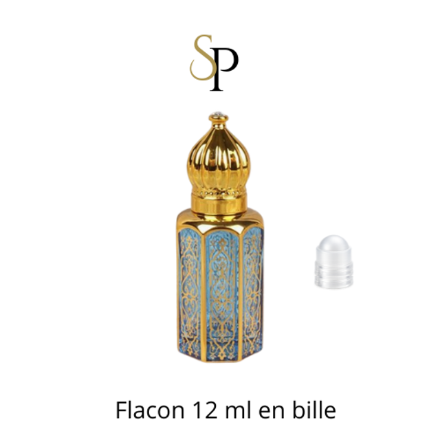 Flacon bleu 12ml en bille