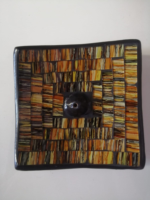 Bruciatore Quadrato Con Mosaico