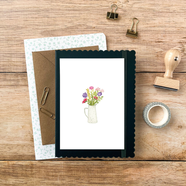 Carte postale Pulsion créative - Pichet champêtre