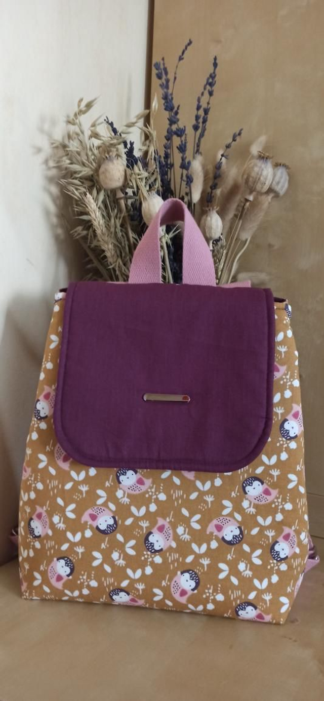 Sac à dos boutchou "Chouettes"