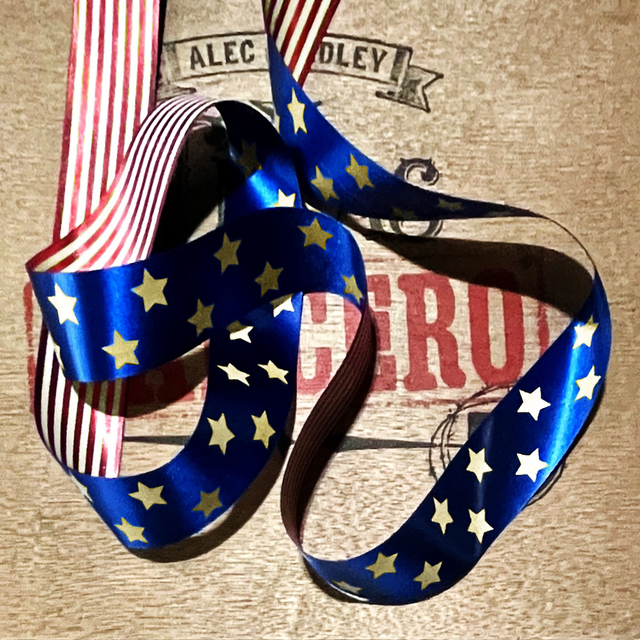 Satinband - USA (Gold)