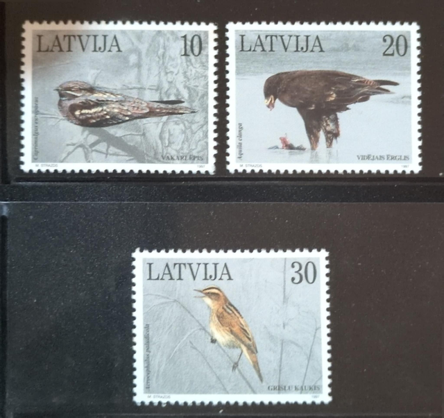 Latvia 1997 Birds Set MNH