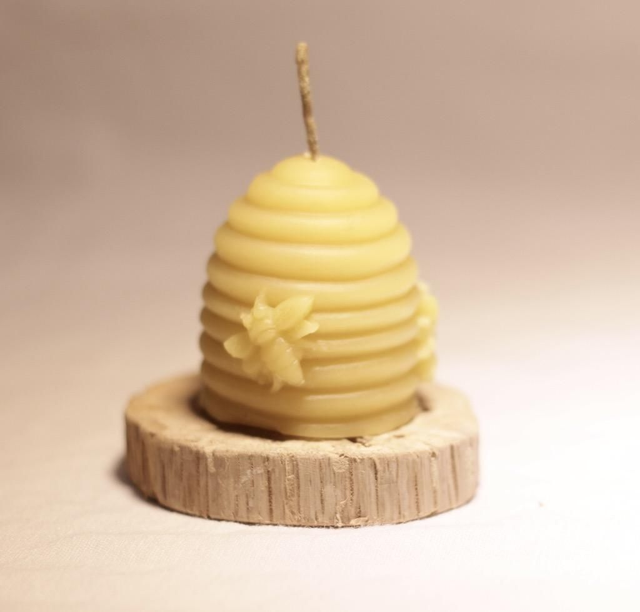 Bougie ruche en paille