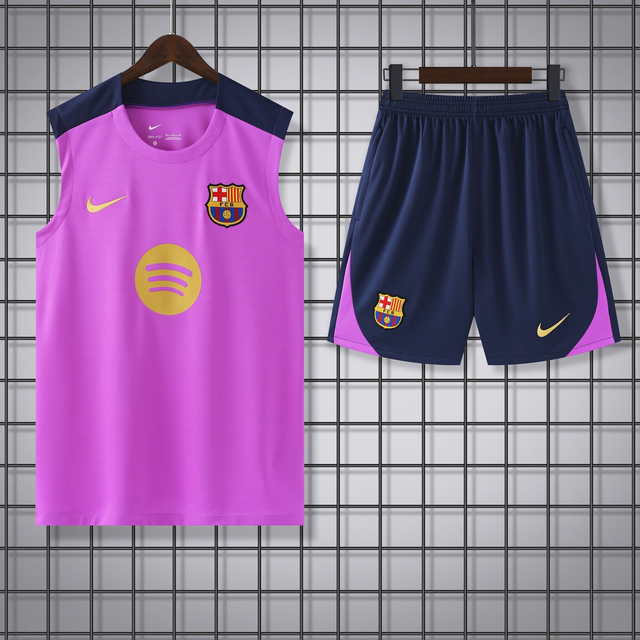 Conjunto completo Tirantes  F. C Barcelona PRE-PARTIDO - Versión Fan - 25-26 