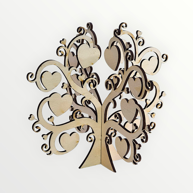 Arbre de vie à personnalisé - Personnalisable découpée au laser 