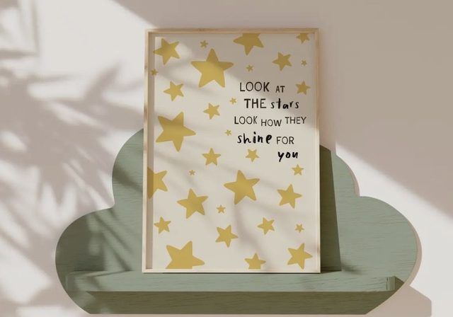 Look at the stars look how they shine print