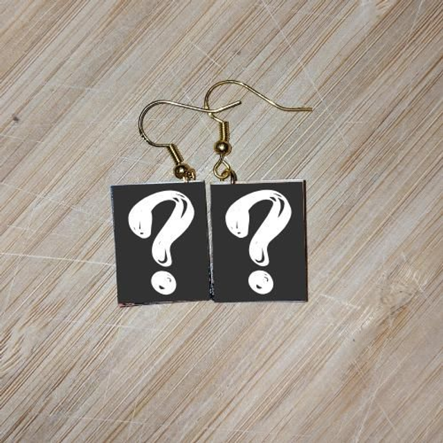 DEIN BUCH als Minibuch-Ohrringe (versilbert), Rabatt ab 4 Paar (ind. VB)