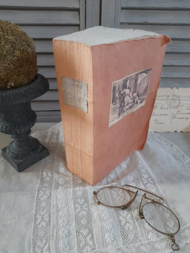 Livre carnet décoratif style ancien