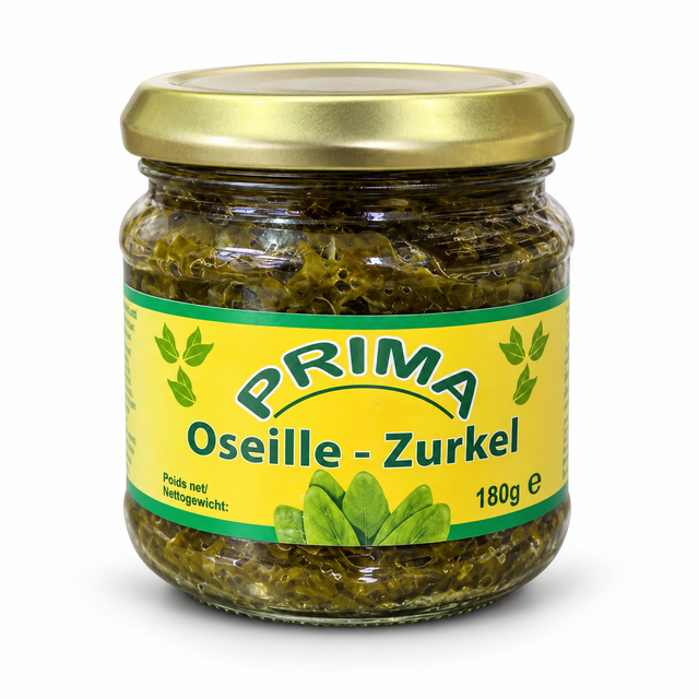 PRIMA Oseille – Ngai-Ngai / Sauerampferblätter – Afrikanisches Blattgemüse im Glas – 180 g