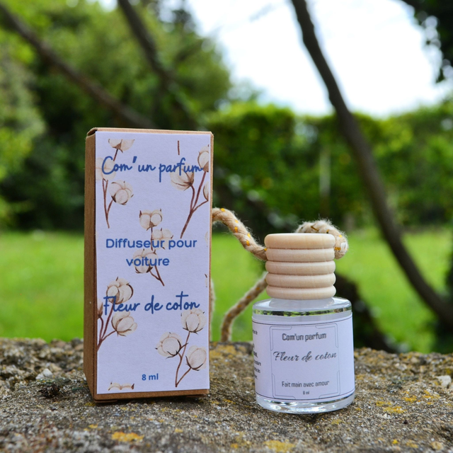 Diffuseur pour voiture Fleur de coton 8ml
