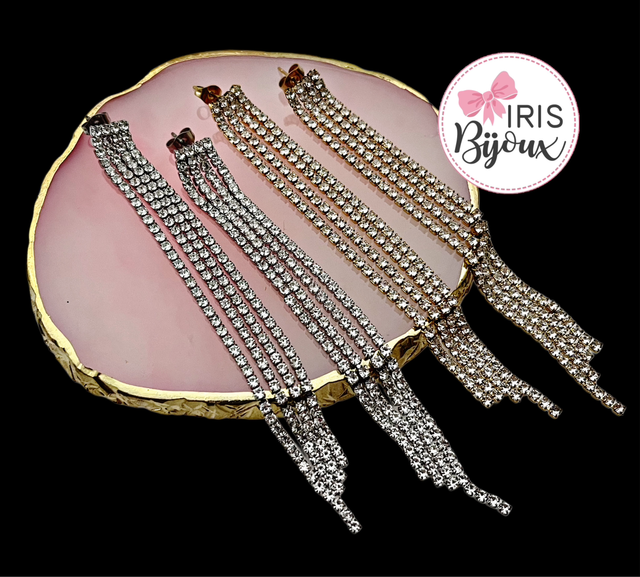 Orecchini zirconi pendenti 