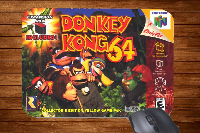 N64 Nintendo 64 Donkey Kong 64 Printed Mouse Mat