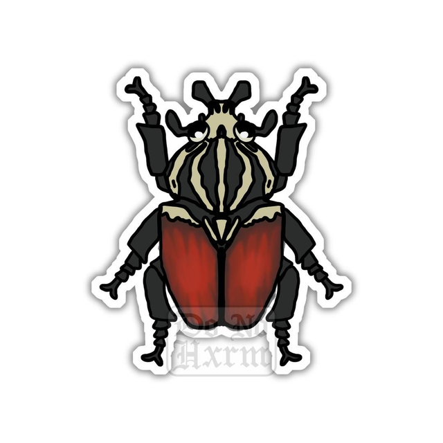 Goliath Beetle Sticker