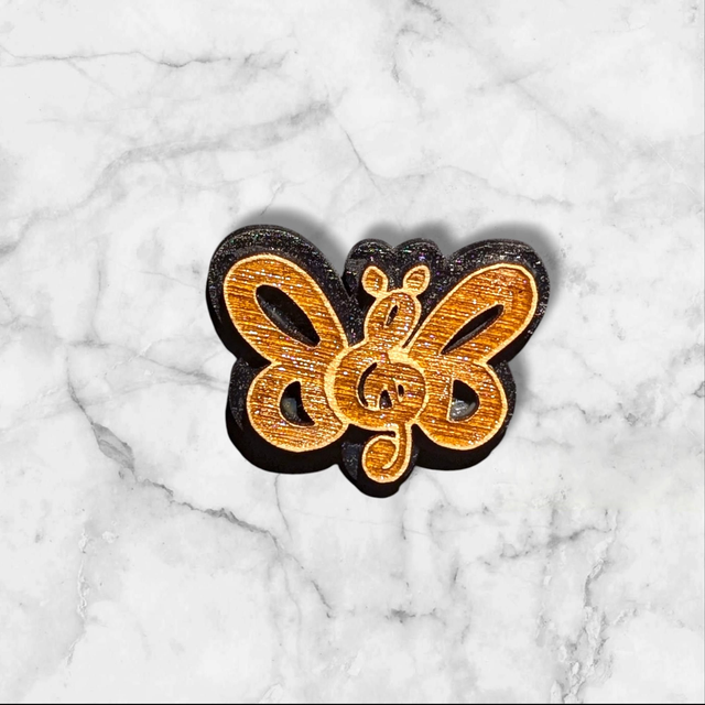 Mini Magnet - Papillon musical 