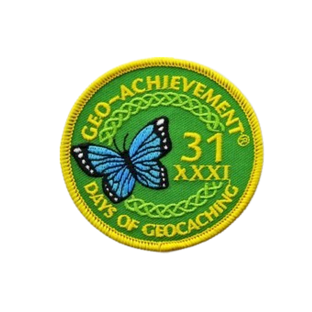 Patch "31 XXXI Days of Geocaching"