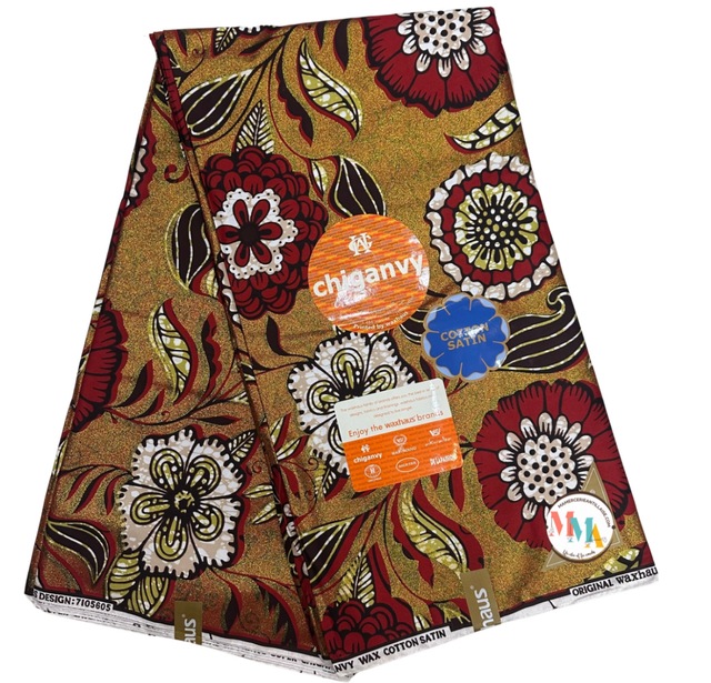 Wax Cannelle 5m40 Coton Pailleté