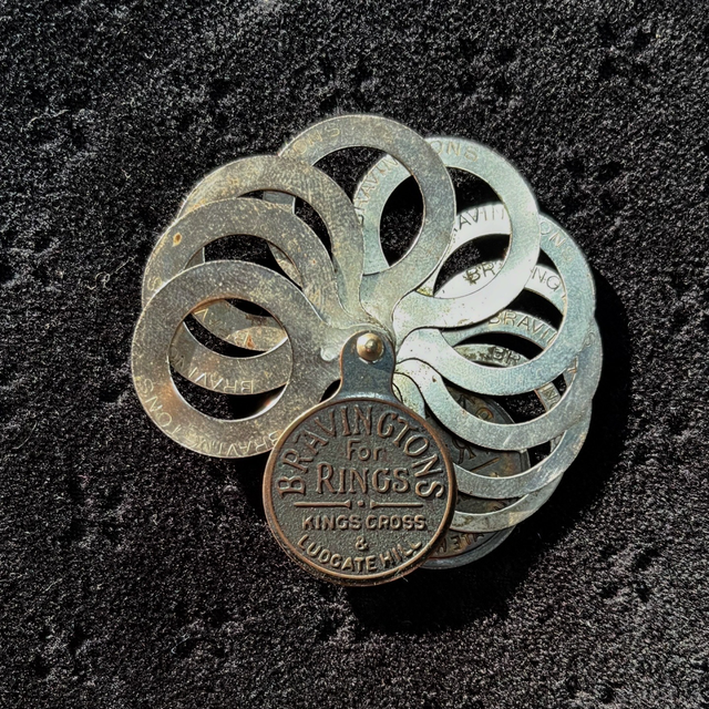 A Rare Edwardian Jeweller’s Advertising Ring Sizer — Bravingtons for Rings