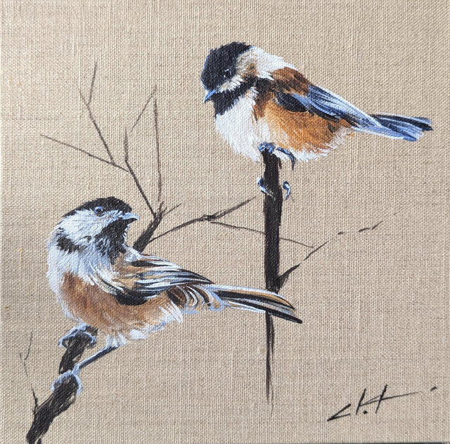 Peinture leatitia et Virginie 