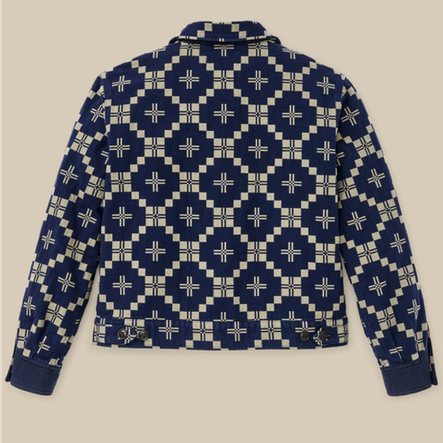 Filson Women’s Colchuck Short Jacket Navy / Sage Jacquard 