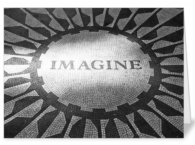 Imagine mosaic luxury notecard