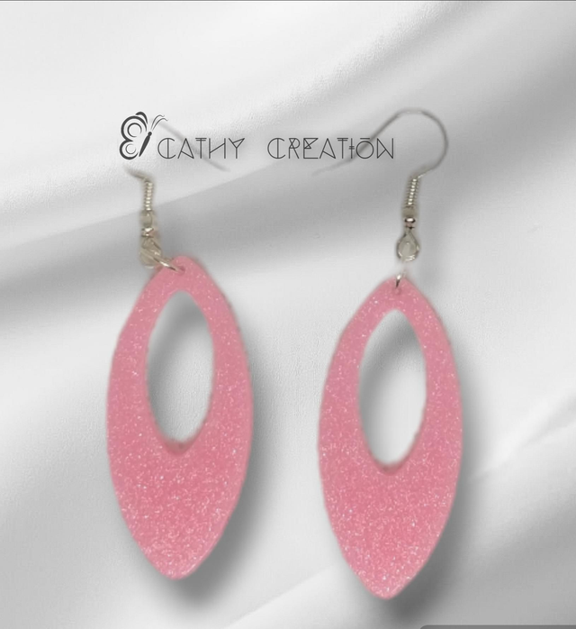 Boucles d'oreilles roses