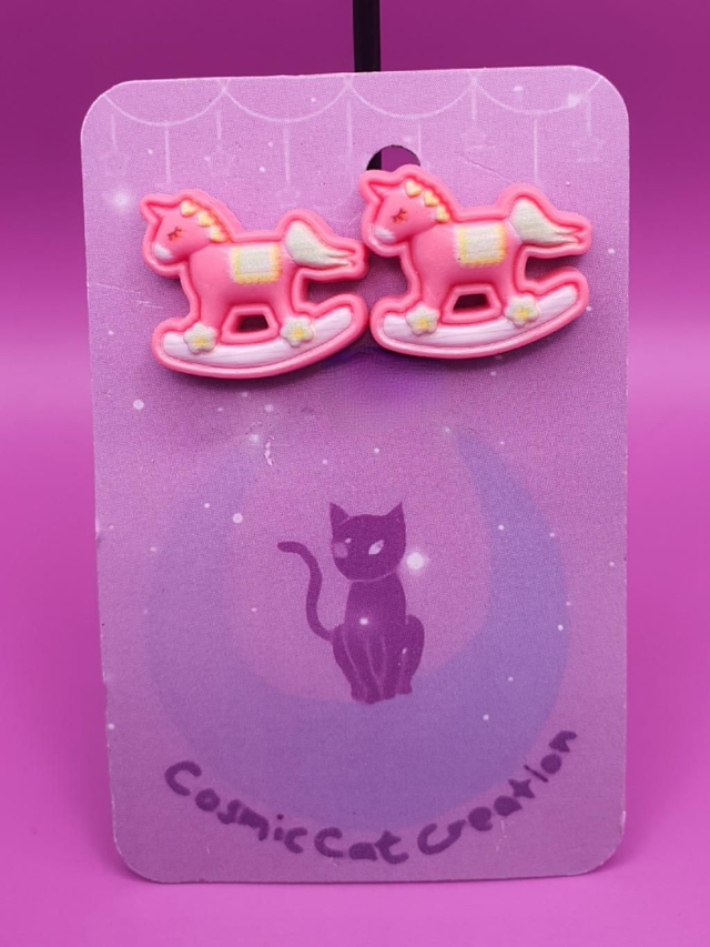 Studs Pink Rocking Horse