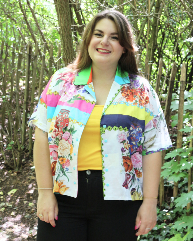 Chemise Oversize Unisexe – Bouquets de Fleurs – Taille 42 – Pièce Unique