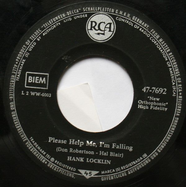 Hank Locklin - Please Help Me  I&#039;m Falling
