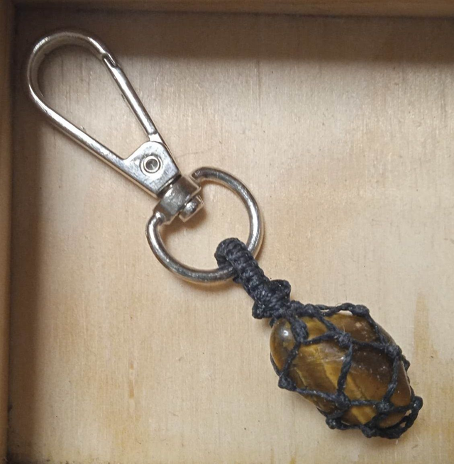 oeil de tigre (porte clé, pendentif pour chien) 
