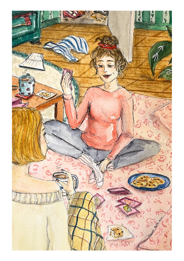 L'avenir nous le dira - Aquarelle originale 