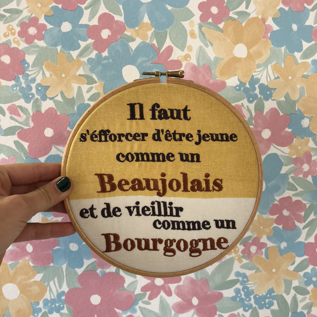 Décoration Murale - Citation Beaujolais et Bourgogne