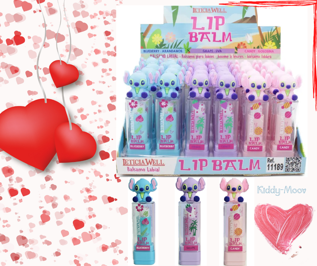 Baumes à lèvres avec Figurine 3D Stitch