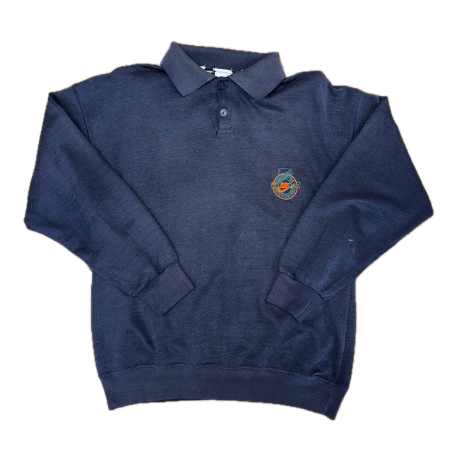 Vintage Nike Polo Jumper - L