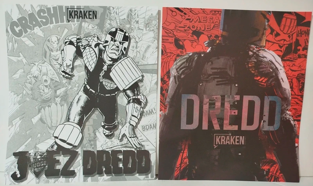 Pack 2 Láminas de Juez Dredd